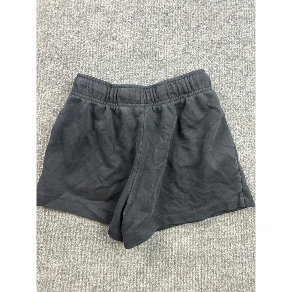 Nike Fleece Shorts Womens XS Black Sportswear Gym Athletic Drawstring
